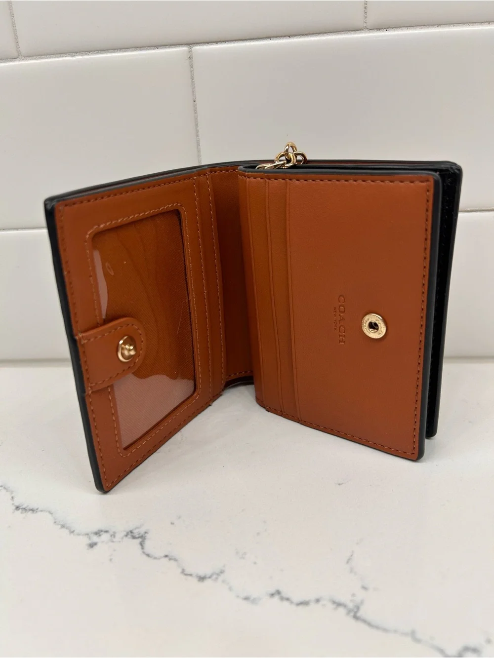 NWOT Cosmic Coach Snap Wallet in Signature Canvas with Rexy Print